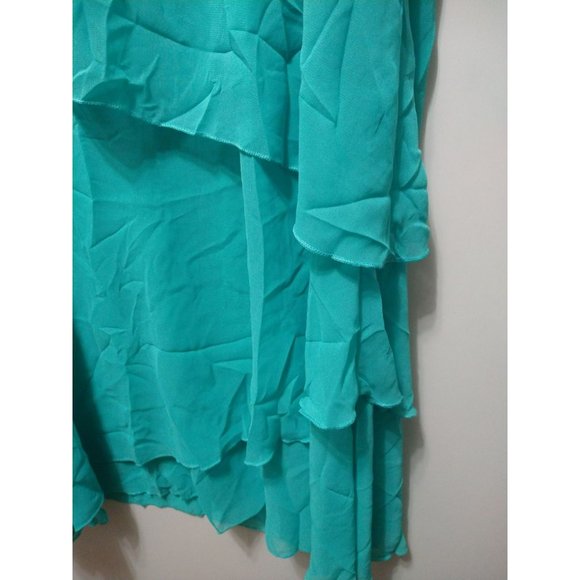 Layered Round Neck Chiffon Dress Size Large - Picture 8 of 10